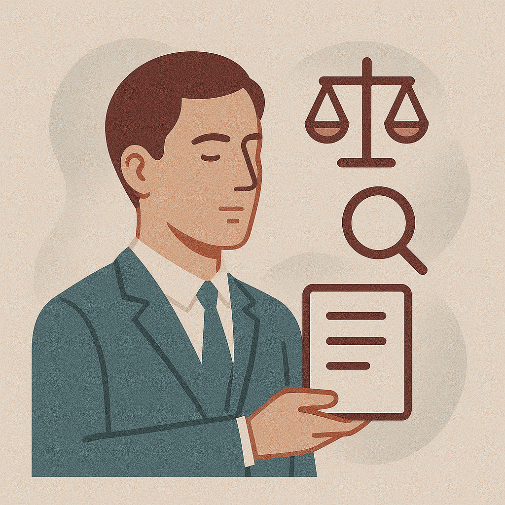 Profesional con documentos y balanza - Psicología forense en Gijón